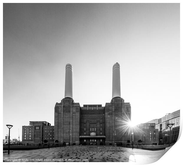 Battersea Power Station Print by Andy Critchfield