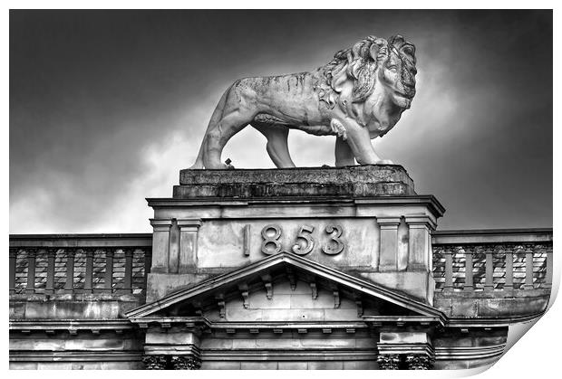 Lion Chambers Building Huddersfield Print by Darren Galpin