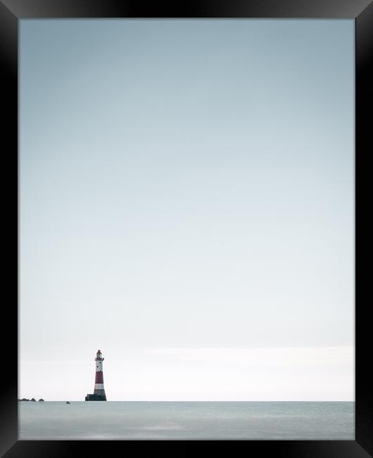 Beachy Head Lighthouse Framed Print by Mark Jones
