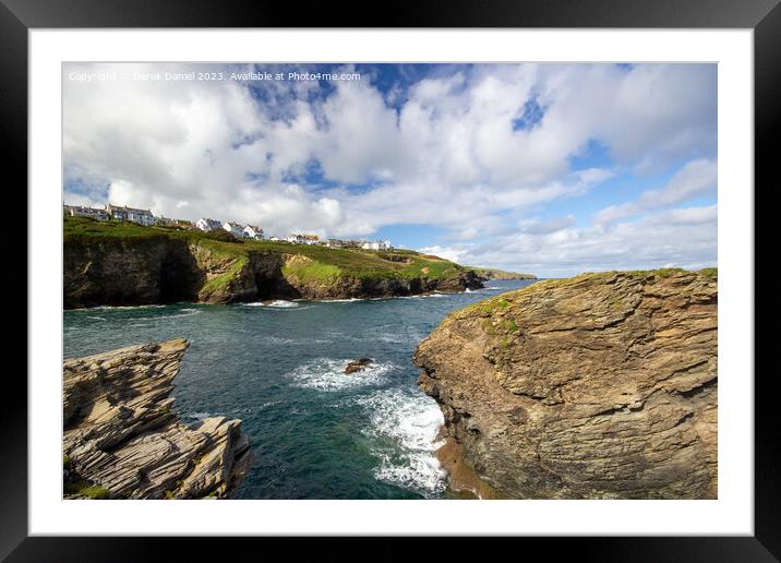 Majestic Headland Overlooking the Cornish Coast Framed Mounted Print by Derek Daniel
