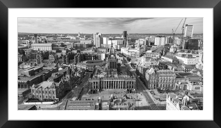 Leeds Town Hall Framed Mounted Print by Apollo Aerial Photography