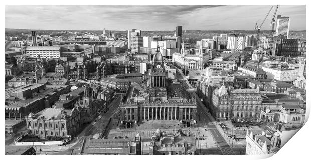 Leeds Town Hall Print by Apollo Aerial Photography