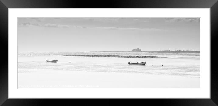 Bamburgh Castle Framed Mounted Print by Nigel Jones