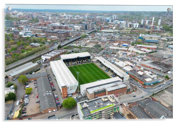 Meadow Lane Notts County Acrylic by Apollo Aerial Photography