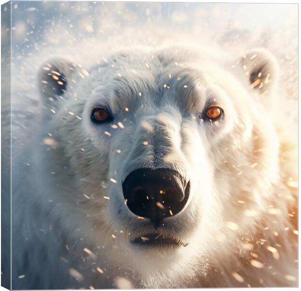 Polar Bear Canvas Print by Picture Wizard