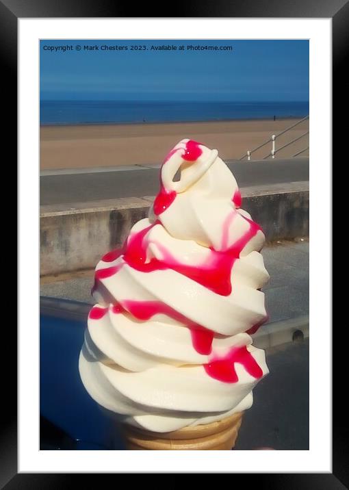 Ice cream delight Framed Mounted Print by Mark Chesters