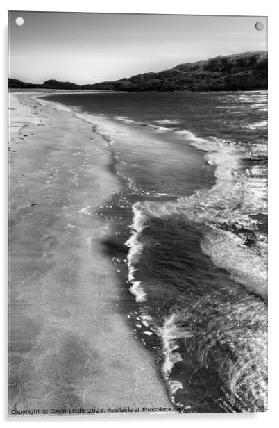 Knockvologan Beach, Mull Acrylic by Gavin Liddle