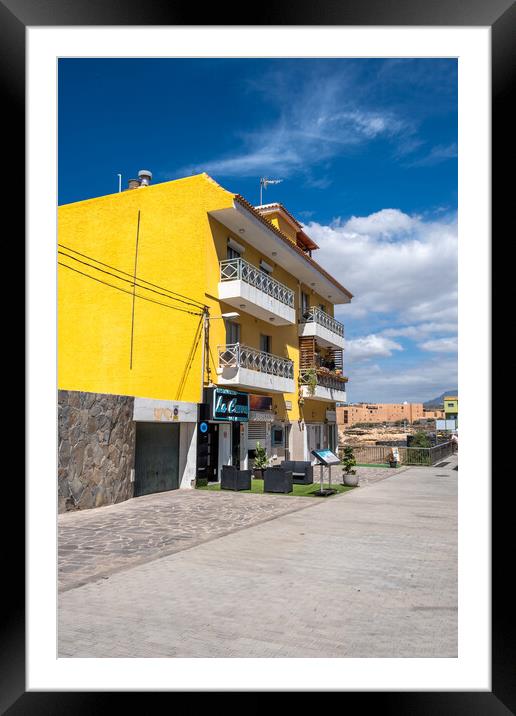  Los Abrigos Tenerife: Charming Coastal Village Framed Mounted Print by Steve Smith