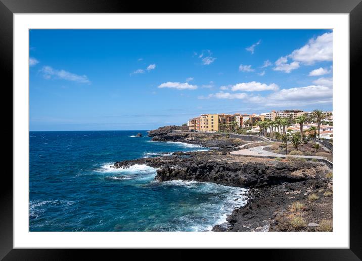 Los Abrigos Coastal Path Tenerife Framed Mounted Print by Steve Smith