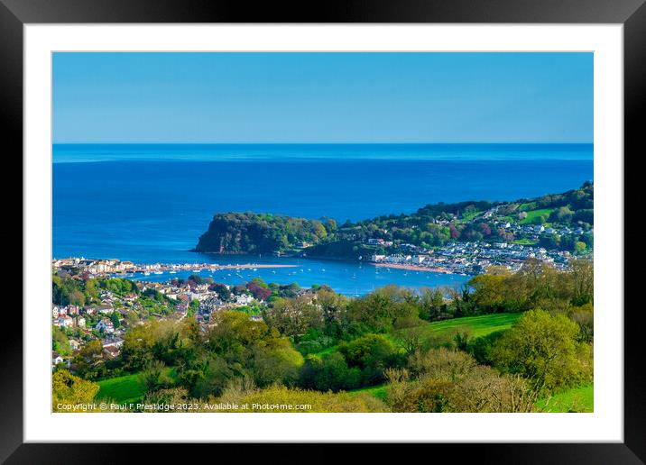 The Beautiful River Teign Estuary Mouth Framed Mounted Print by Paul F Prestidge