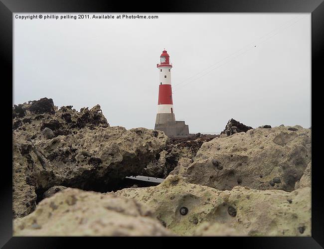 Lighthouse Rock. Framed Print by camera man