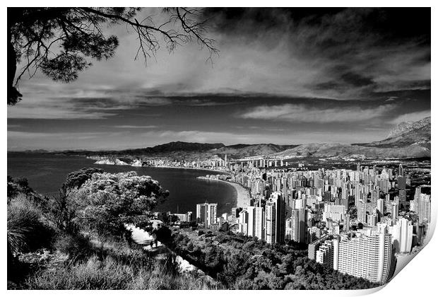 Majestic City of Benidorm Print by Andy Evans Photos