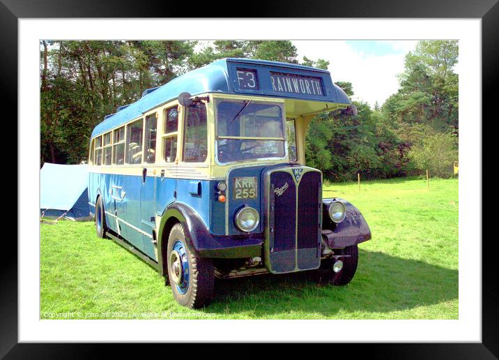 Classic 1949 AEC Regal III Bus Framed Mounted Print by john hill