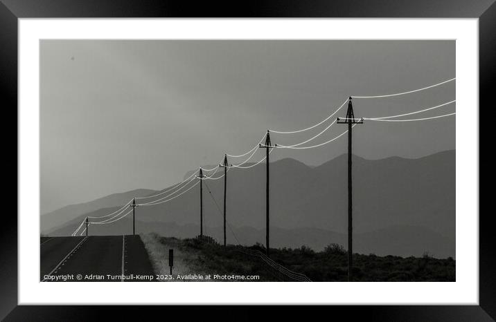Just lines Framed Mounted Print by Adrian Turnbull-Kemp
