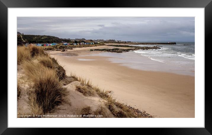 Tranquil Views of Hopeman East Beach Framed Mounted Print by Tom McPherson