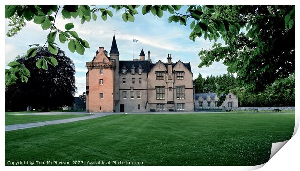 Majestic Brodie Castle  Print by Tom McPherson