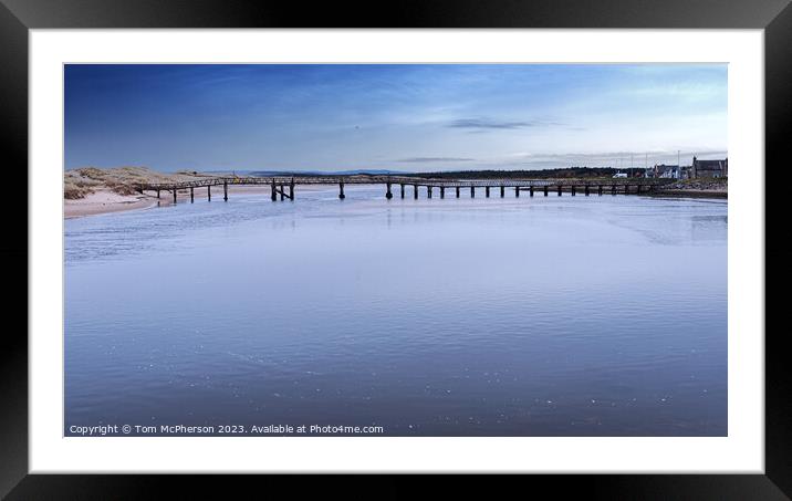 The Mystical Lossiemouth Bridge Framed Mounted Print by Tom McPherson