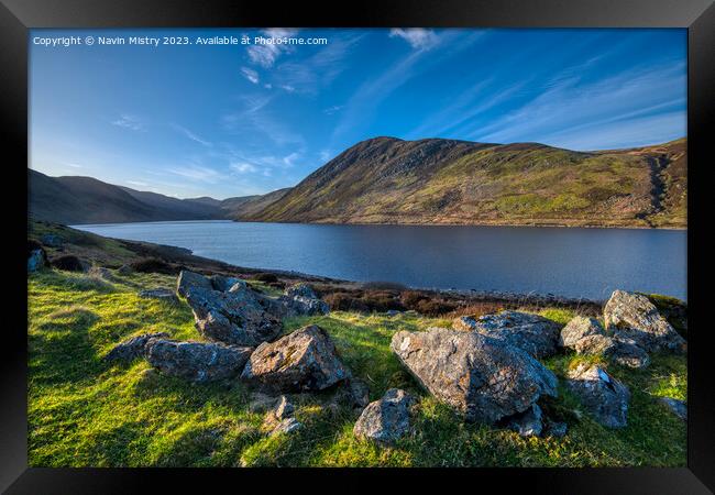 A view of the Loch Turret, Crieff Framed Print by Navin Mistry
