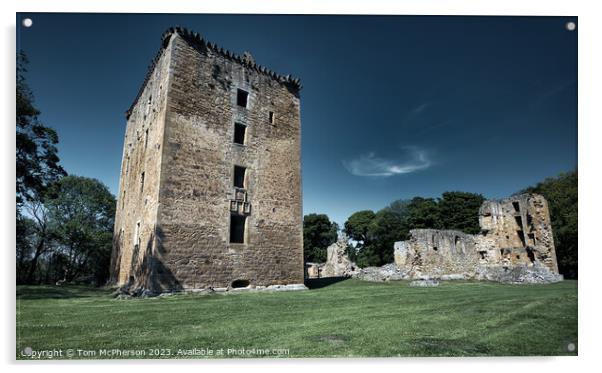 Spynie Palace, Moray Acrylic by Tom McPherson