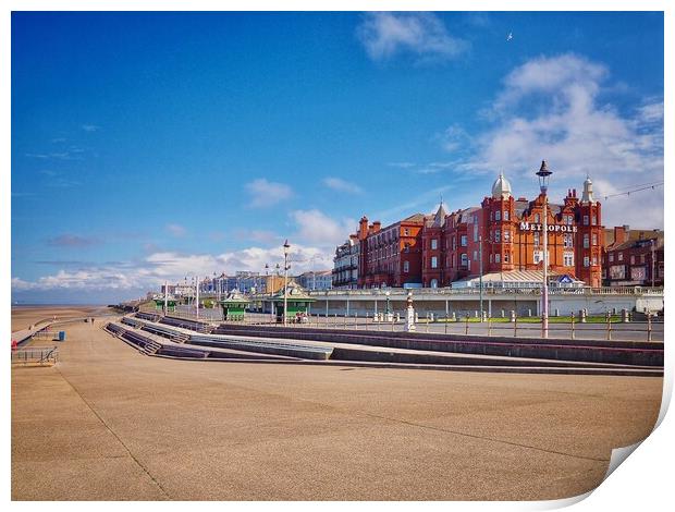 North Promenade in Blackpool. Print by Victor Burnside