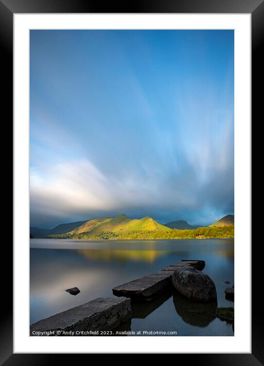 Isthmus Bay Lake District Framed Mounted Print by Andy Critchfield