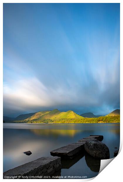 Isthmus Bay Lake District Print by Andy Critchfield