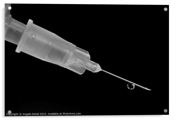 Syringe Medical Theme in Monochrome Acrylic by Angelo DeVal