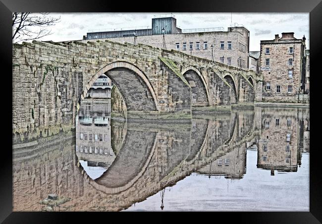 Auld brig, Ayr, River Ayr crossing Framed Print by Allan Durward Photography