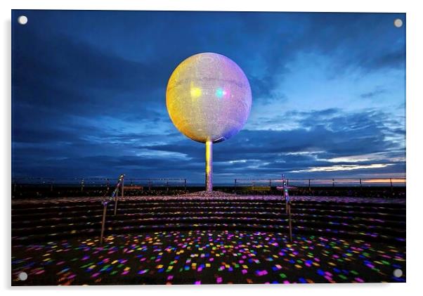 Mirror Ball, Blackpool Acrylic by Michele Davis