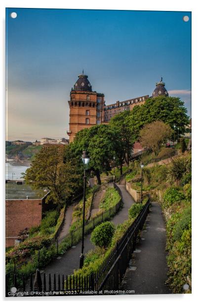 Scarborough Grand Hotel Acrylic by Richard Perks