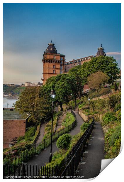 Scarborough Grand Hotel Print by Richard Perks