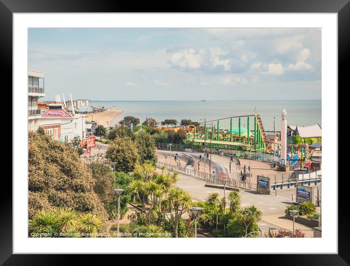 Southend On Sea Long Exposure  Framed Mounted Print by Benjamin Brewty