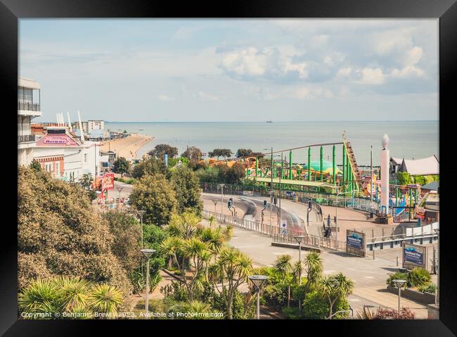 Southend On Sea Long Exposure  Framed Print by Benjamin Brewty