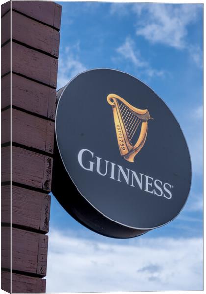 Guinness Logo: Iconic Irish Symbol Canvas Print by Steve Smith