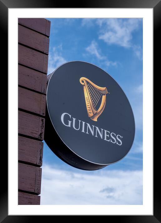 Guinness Logo: Iconic Irish Symbol Framed Mounted Print by Steve Smith