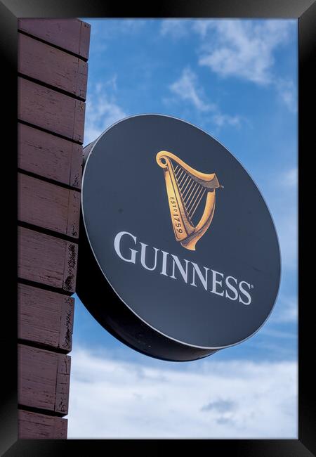 Guinness Logo: Iconic Irish Symbol Framed Print by Steve Smith
