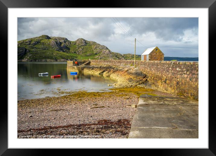 Harbour at Lower Diabaig Framed Mounted Print by Darrell Evans