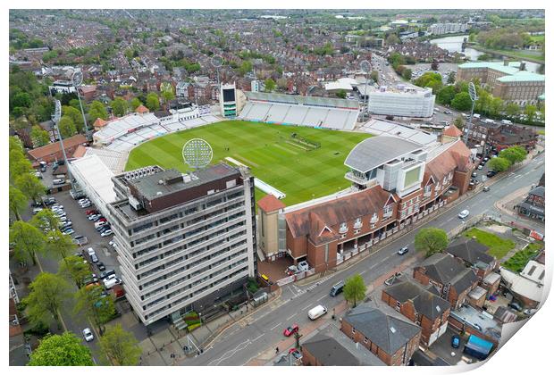 Trent Bridge Nottingham Print by Apollo Aerial Photography