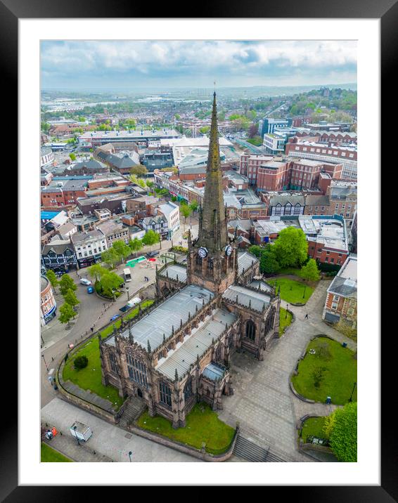 Rotherham Minster Framed Mounted Print by Apollo Aerial Photography