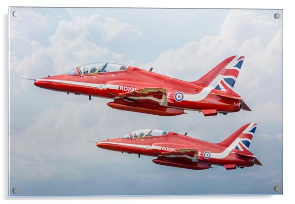 RAF Red Arrows Display Team Acrylic by J Biggadike