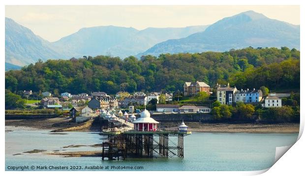 Majestic Mountain and pier Print by Mark Chesters