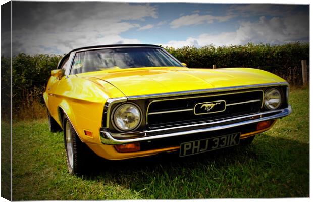 The Iconic Ford Mustang Canvas Print by Andy Evans Photos