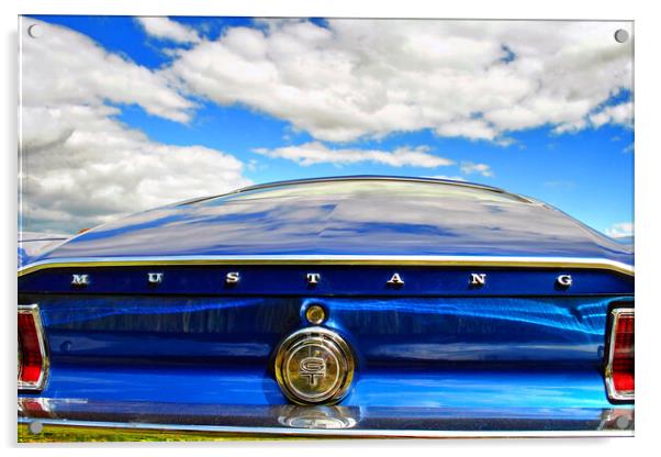 The Timeless Classic Mustang Acrylic by Andy Evans Photos