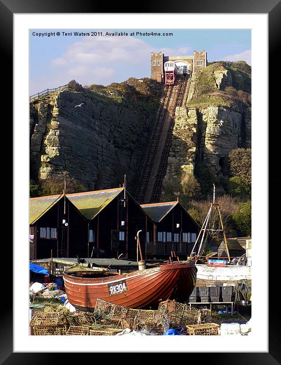 Hastings East Hill Funicular Railway Framed Mounted Print by Terri Waters
