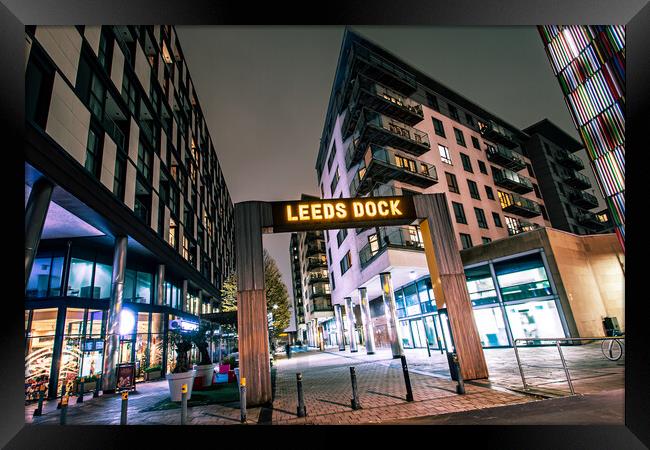 Leeds Dock Framed Print by Apollo Aerial Photography