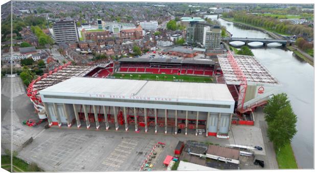 City Ground Brian Clough Stand Canvas Print by Apollo Aerial Photography