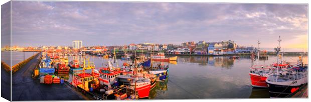 Bridlington Harbour Panoramic Canvas Print by Tim Hill