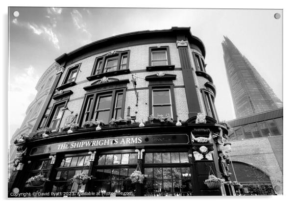 Shipwrights Arms And Shard  Acrylic by David Pyatt