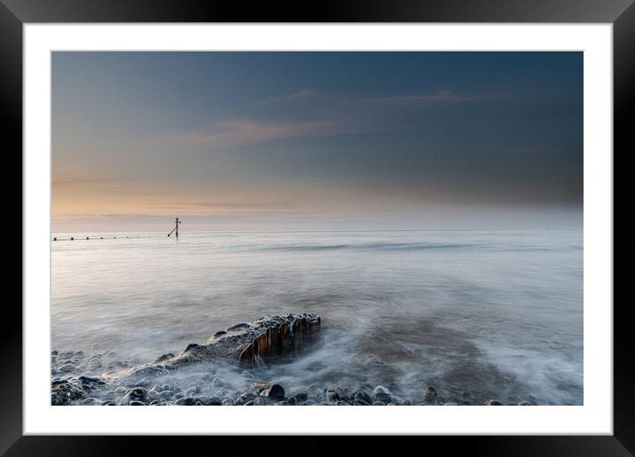Sky  and sea Framed Mounted Print by robert walkley
