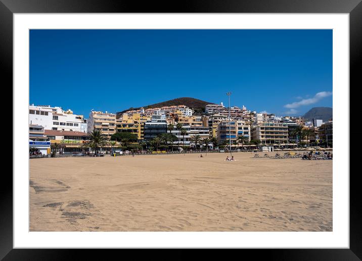 Los Cristianos Tenerife: Sunny Paradise Framed Mounted Print by Steve Smith